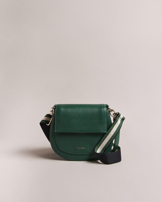 Sac Crossbody Ted Baker Branded Webbing Satchel Vert Foncé Femme | YAM-90480175